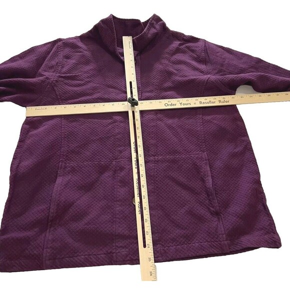 VTG Sea Breeze Of California Womens Purple Utility Jacket Button Up 100% Cotton - Picture 9 of 10